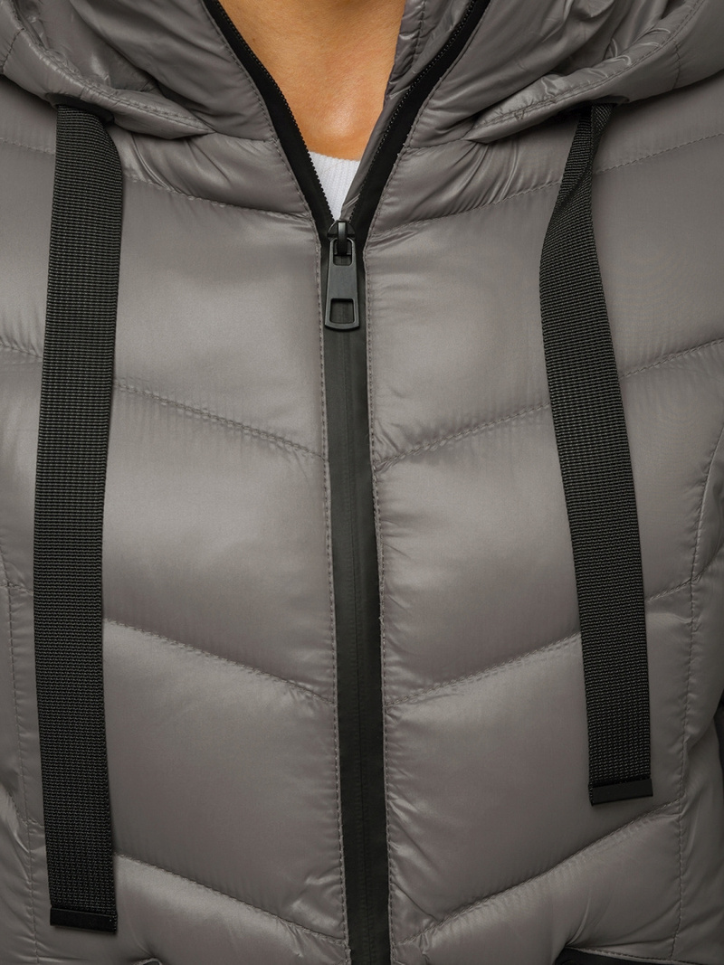 Női téli kabát Szürke OZONEE JS/M23066/4