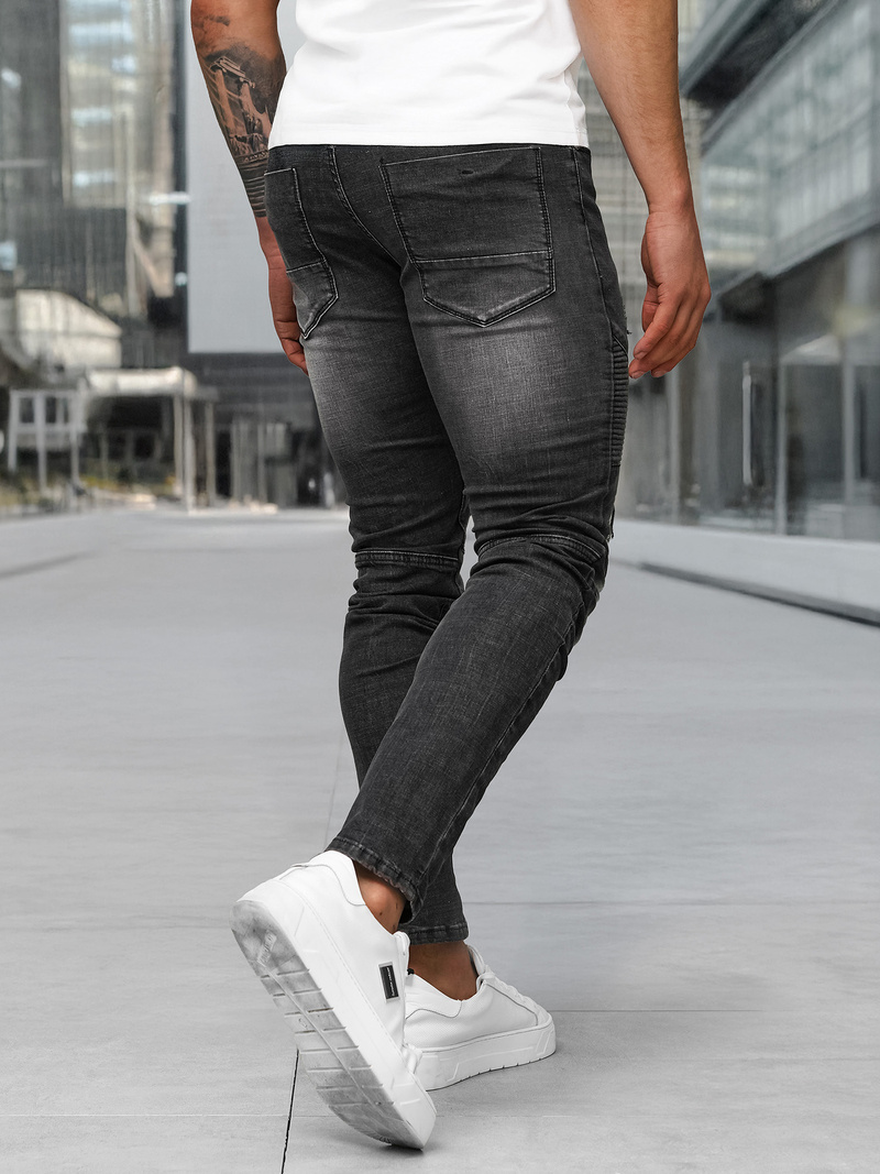 Férfi farmer nadrág fekete OZONEE NB/MP0142NZ