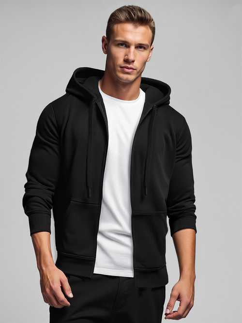 Férfi Melegítő felső Fekete OZONEE JS/2008