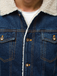 Férfi farmer dzseki kék OZONEE JB/JP1109Z 