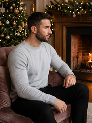 Férfi Pulóver Szürke OZONEE NB/MMB602/2Z