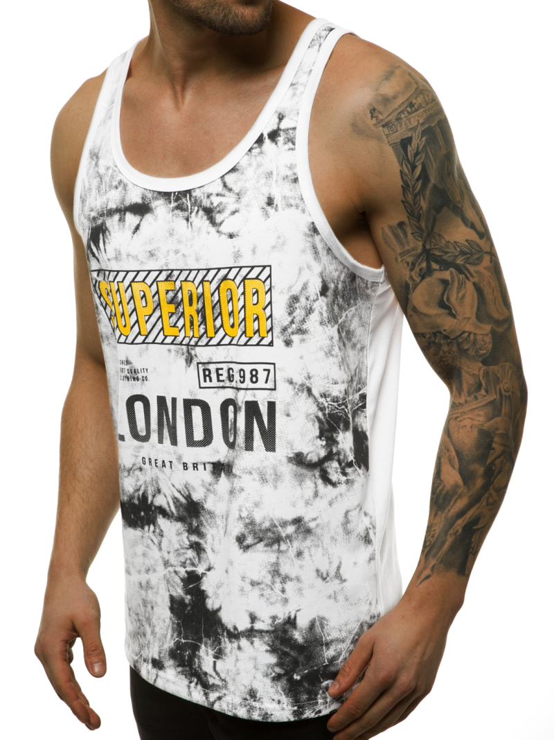 Férfi trikó Fehér OZONEE JS/SS11037