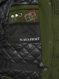 Női téli kabát khaki OZONEE O/W377