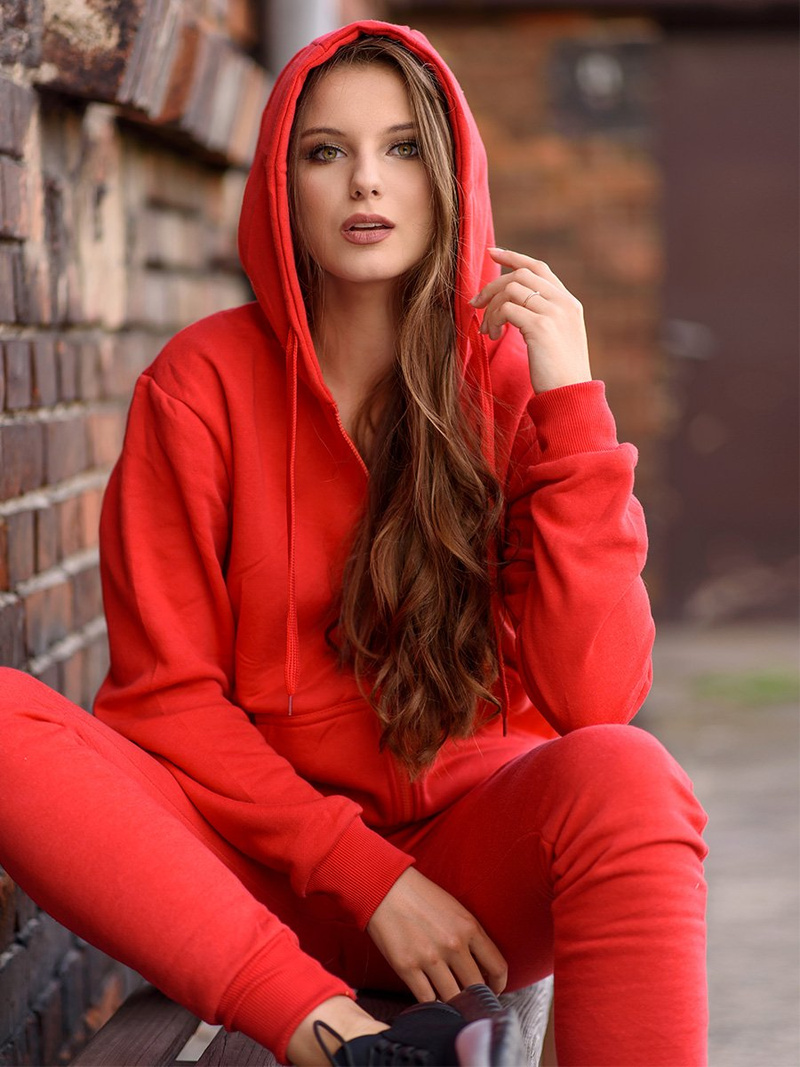 Női Melegítő Felső Piros OZONEE JS/W03Z