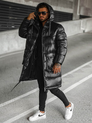 Férfi téli kabát fekete OZONEE O/M3205Z