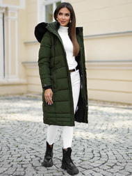 Női téli kabát khaki OZONEE O/W377Z
