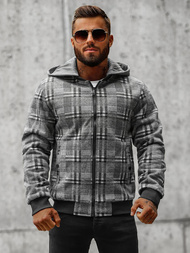 Férfi kabát szürke OZONEE O/3A58