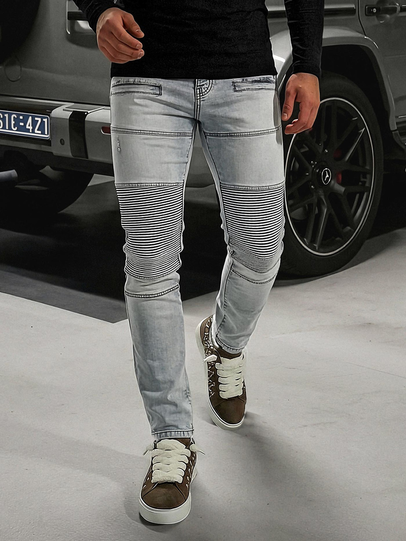 Férfi farmer nadrág Világos-Kék OZONEE O/EM8889Z