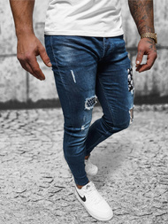 Férfi farmer nadrág sötét-kék OZONEE NB/MP0015BS