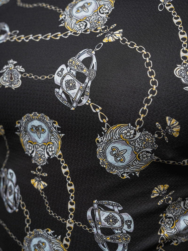 Férfi Póló Fekete OZONEE O/PT012