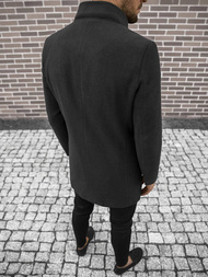 Férfi szövetkabát fekete OZONEE O/5628