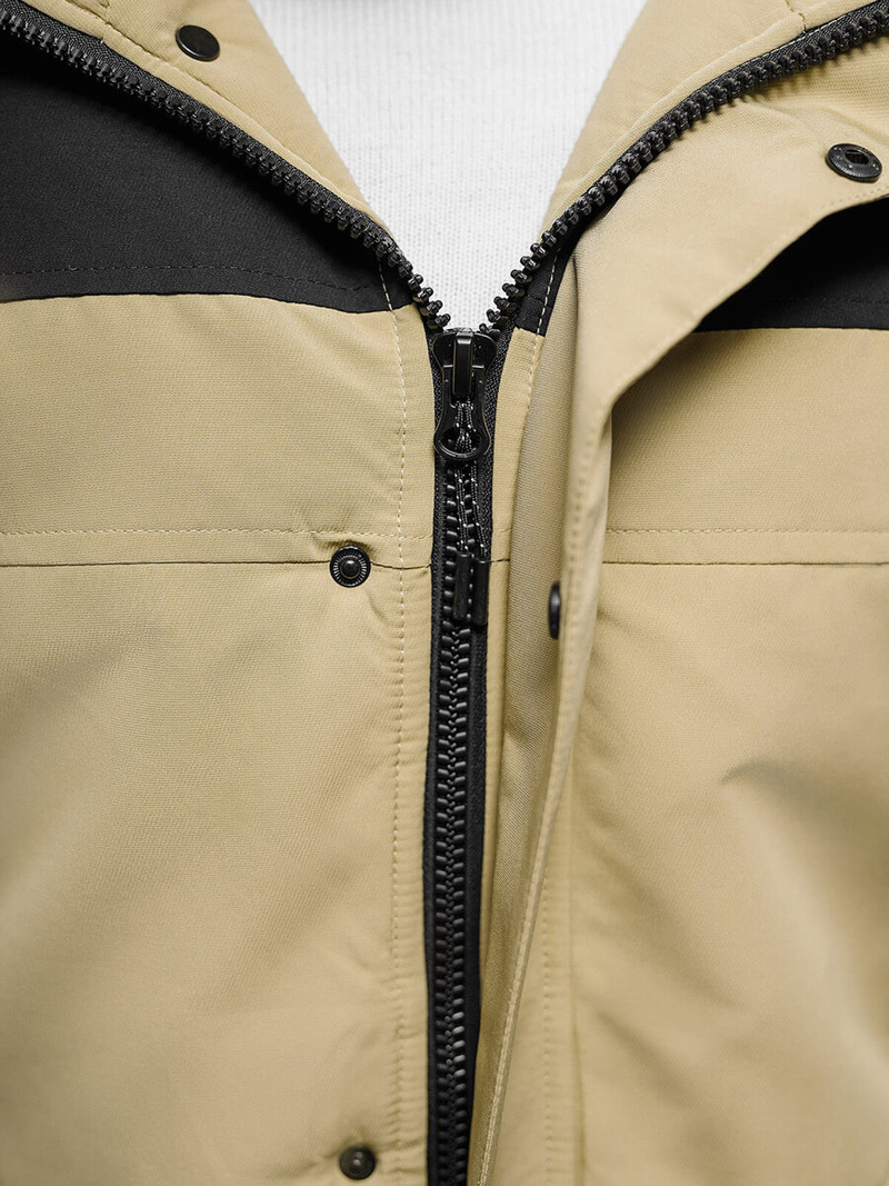 Férfi Steppelt Kabát Bézs OZONEE JS/22M322/62