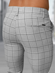 Férfi chino nadrág szürke OZONEE DJ/5522Z