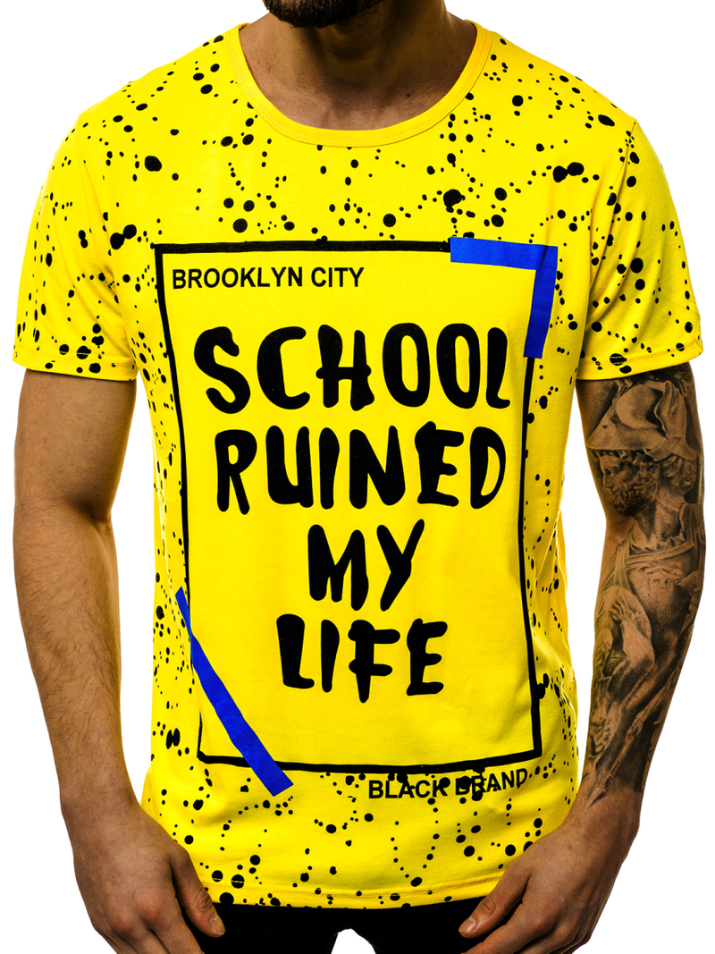 Férfi póló Sárga OZONEE JS/KS1978