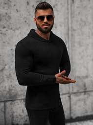 Férfi Pulóver Fekete OZONEE NB/MM6018/4Z