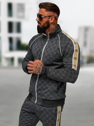 Férfi melegítő együttes fekete OZONEE O/FF5110AB