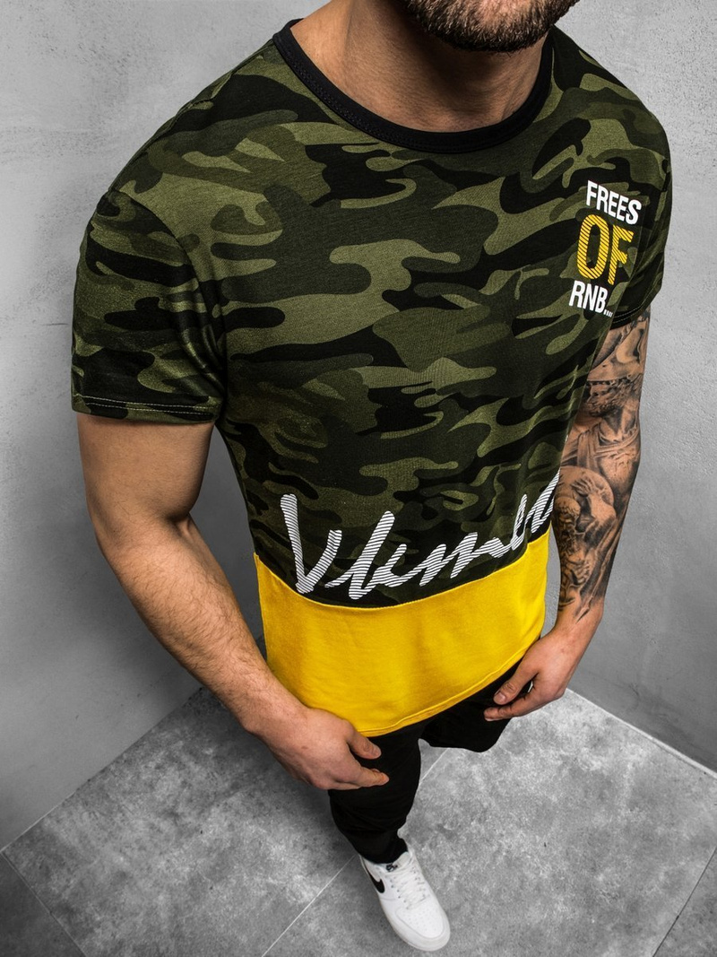 Férfi póló Zöld OZONEE JS/SS10978Z