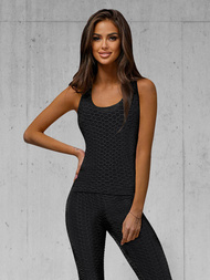 Kétrészes női tréning szett fekete OZONEE JS/YW88037/1Z