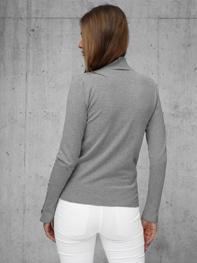 Női pulóver sötét-szürke OZONEE JS/8002/3