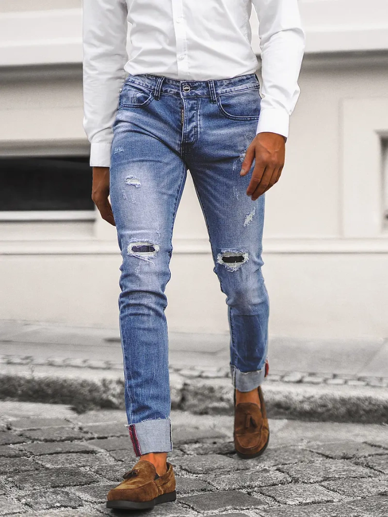 Férfi farmer nadrág kék OZONEE NB/MP0126B