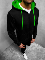 Férfi Melegítő felső Fekete-Zöld OZONEE JS/2013Z