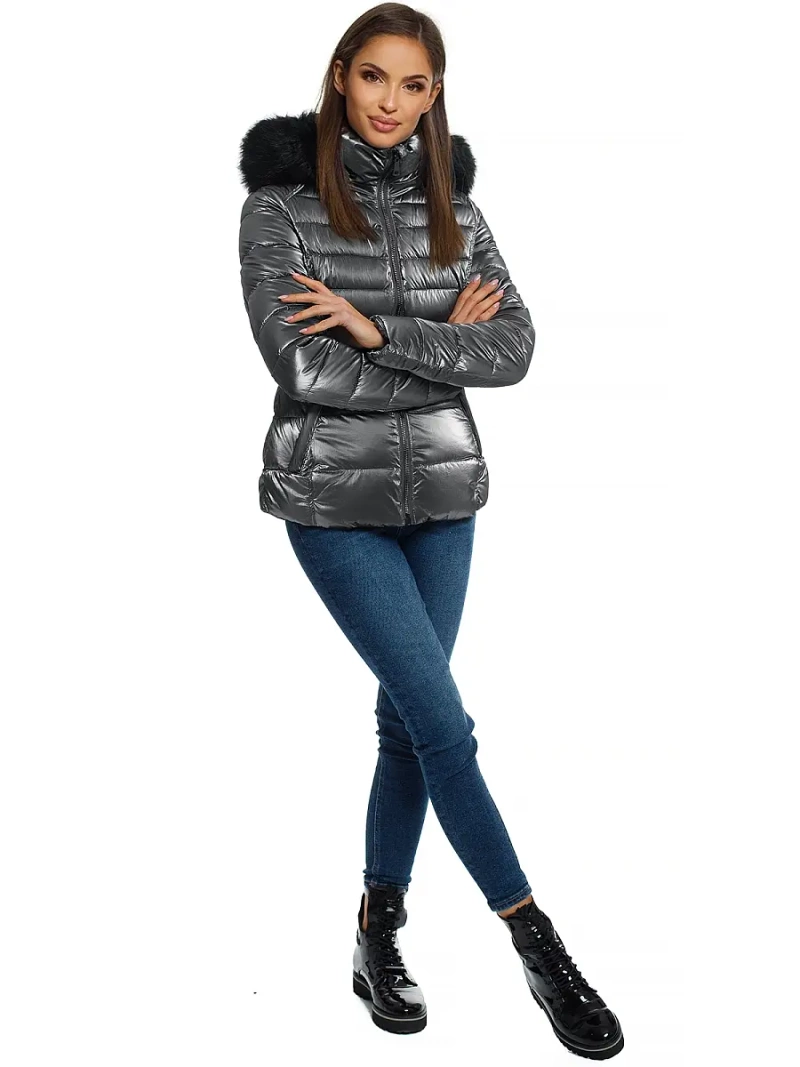 Női dzseki ezüst OZONEE O/DK030/45