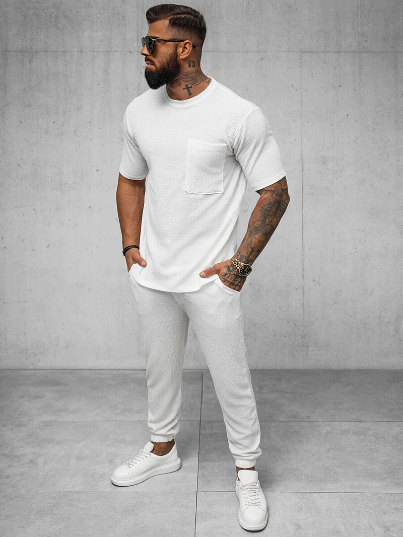 Férfi Póló Fehér OZONEE O/Y960T