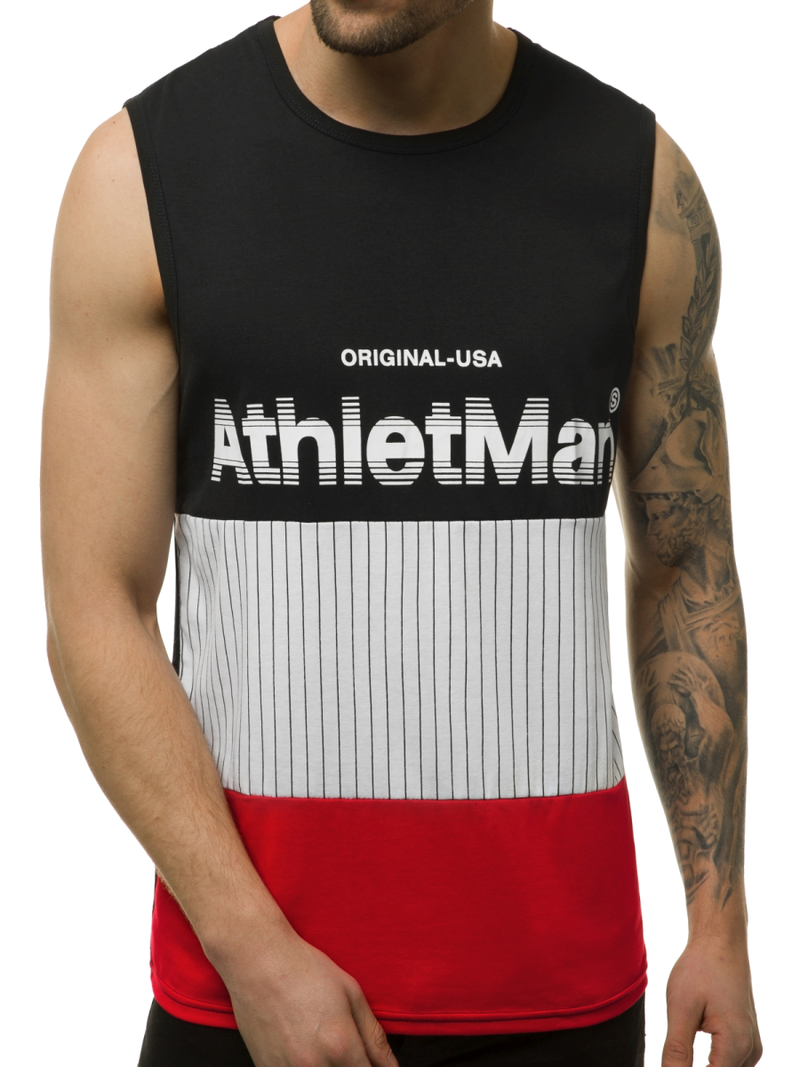 Férfi trikó Fekete OZONEE JS/SS11065