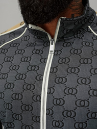 Férfi melegítő együttes fekete OZONEE O/FF5110AB