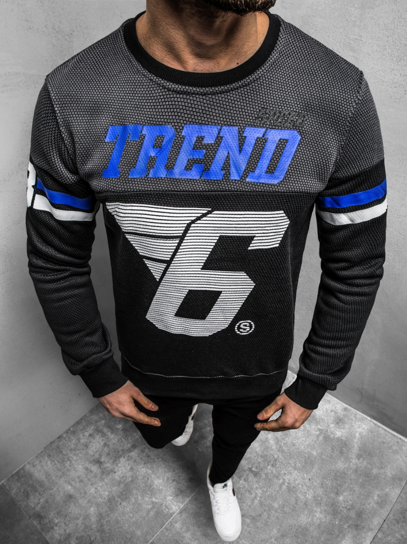 Férfi Melegítő Felső Fekete OZONEE JS/DD752Z