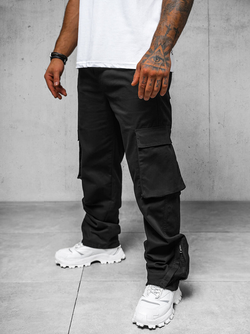 Férfi Nadrág Fekete OZONEE O/G3016Z