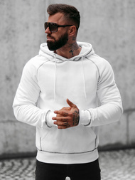 Férfi Kapucnis Pulóver Fehér OZONEE O/8B152/1