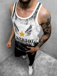 Férfi trikó Fehér OZONEE JS/SS11056Z