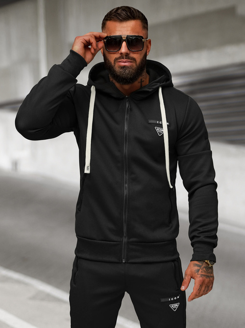 Férfi melegítő együttes fekete OZONEE O/LN11760