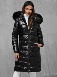 Női téli kabát fekete OZONEE JS/16M9127/392