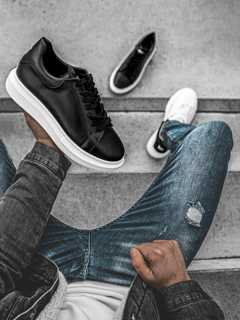 Sneakersek Fekete OZONEE B/2051