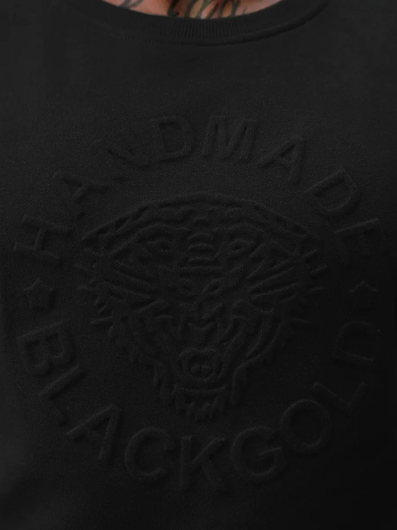 Férfi pulóver fekete OZONEE NB/MF2004