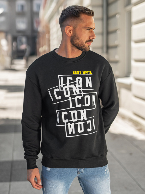 Férfi Melegítő Felső Fekete OZONEE JS/8B1763/3