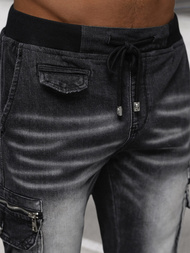 Férfi Nadrág Jogger fekete OZONEE NB/MP0108N