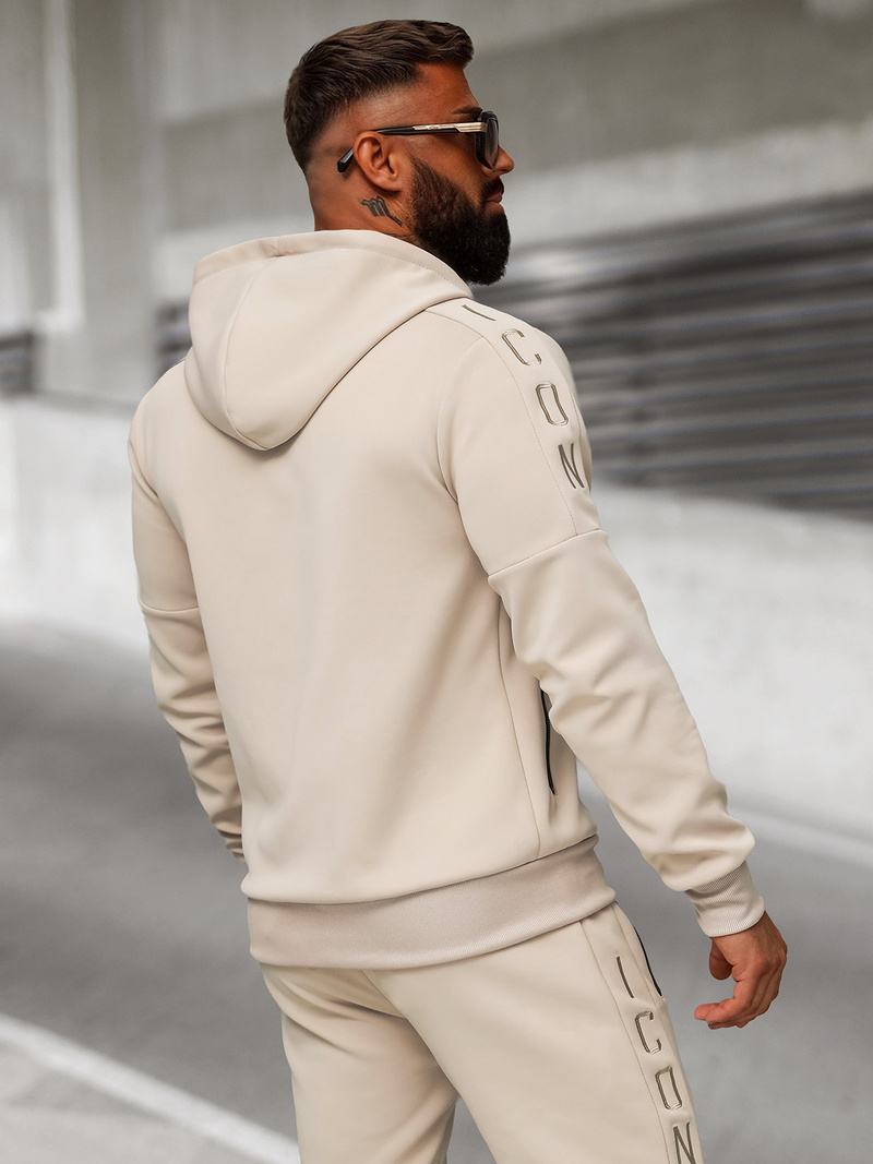 Férfi melegítő együttes bézs OZONEE O/LN11760