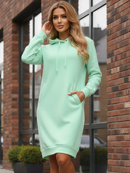 Női kapucnis pulóver mentol OZONEE JS/YS10005/39