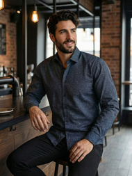 Férfi Ing Gránát OZONEE V/V186Z