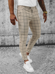 Férfi Chino Nadrág Bézs OZONEE O/P4009