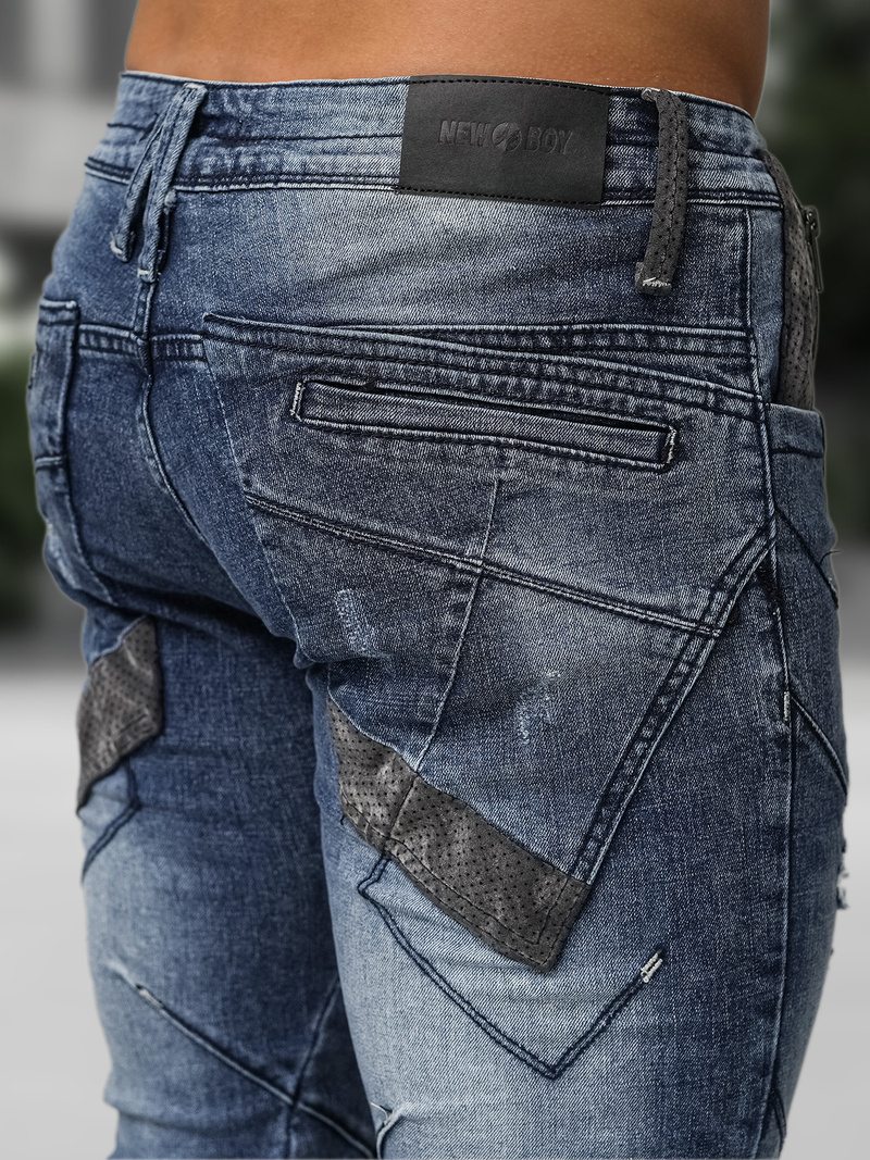 Férfi farmer nadrág kék OZONEE NB/MP0045BZ