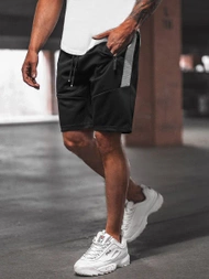 Férfi rövidnadrág Fekete OZONEE O/WW20013/1