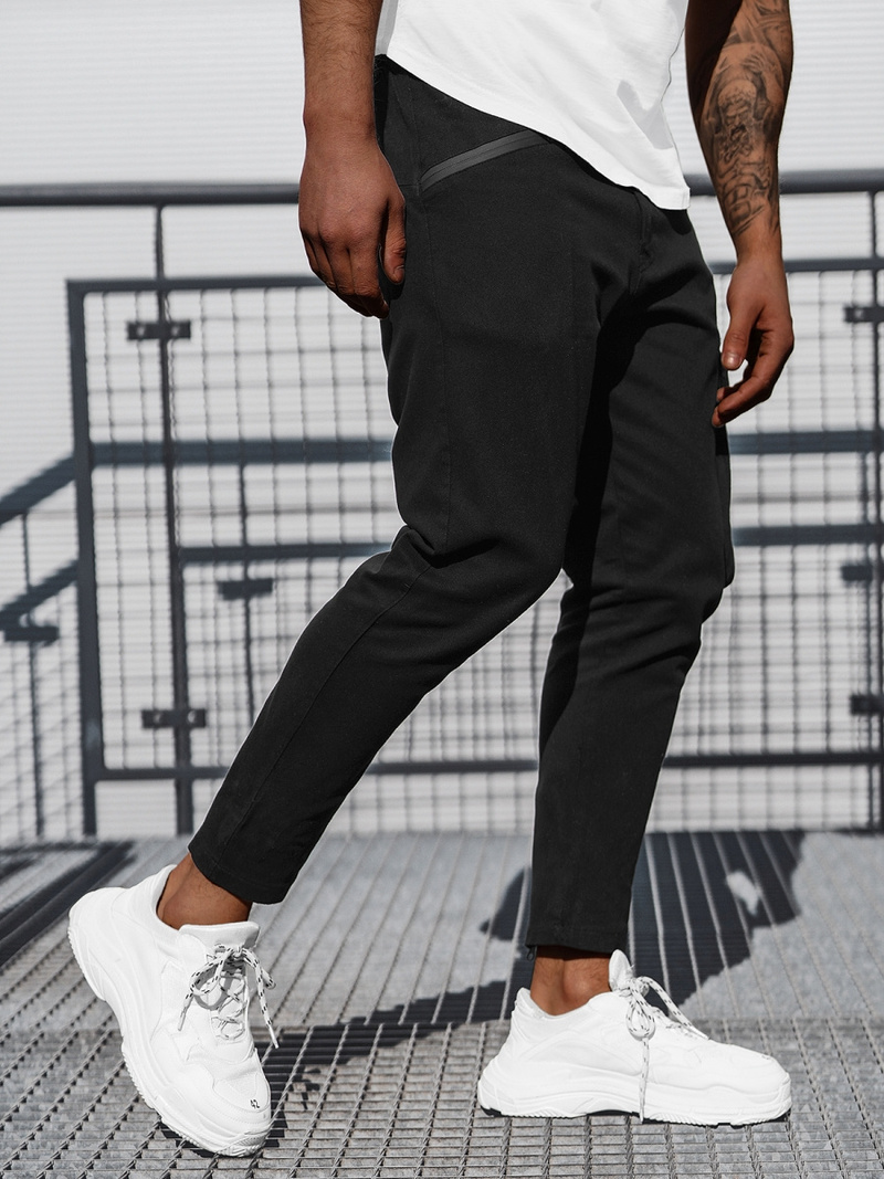 Férfi Chino Nadrág Fekete OZONEE B/20005SPZ