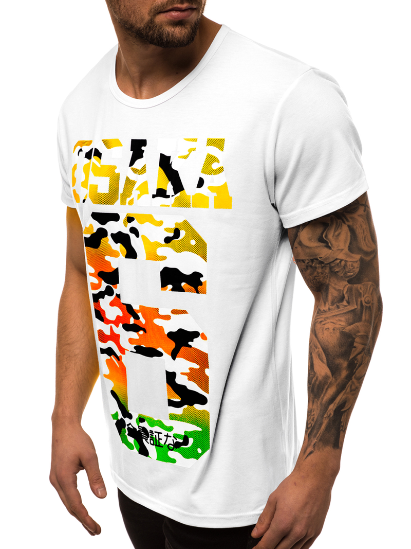 Férfi póló Fehér OZONEE JS/KS1958