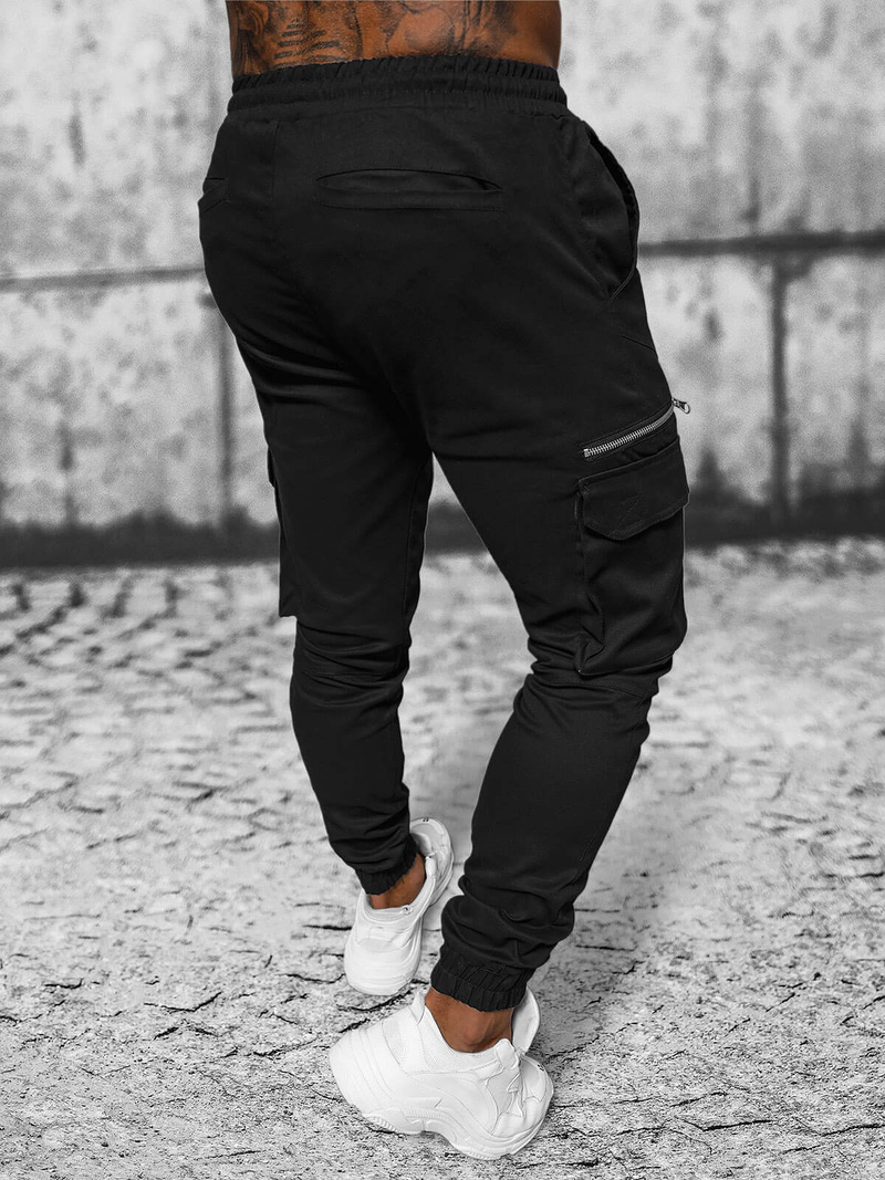 Férfi nadrág jogger fekete OZONEE O/G3043