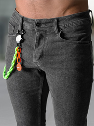 Férfi farmer nadrág grafit OZONEE NB/MP0191G