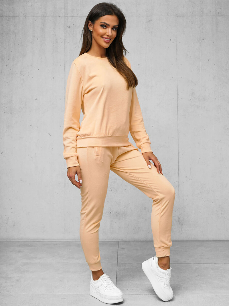 Női Melegítő Szett Velúr Lazac OZONEE O/8C1173/150Z